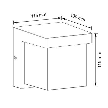 LED Väli seinavalgusti MORGAN LED/10W/230V IP54