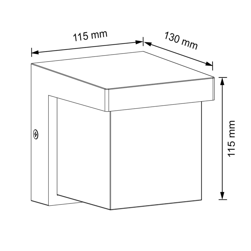 LED Väli seinavalgusti MORGAN LED/10W/230V IP54