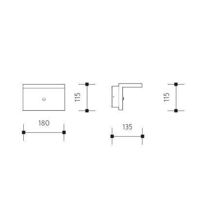 LED Väli seinavalgusti NATURA LED/12W/230V 4000K IP65 pruun/antratsiit
