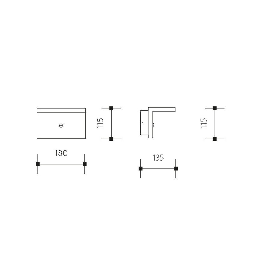 LED Väli seinavalgusti NATURA LED/12W/230V 4000K IP65 pruun/antratsiit
