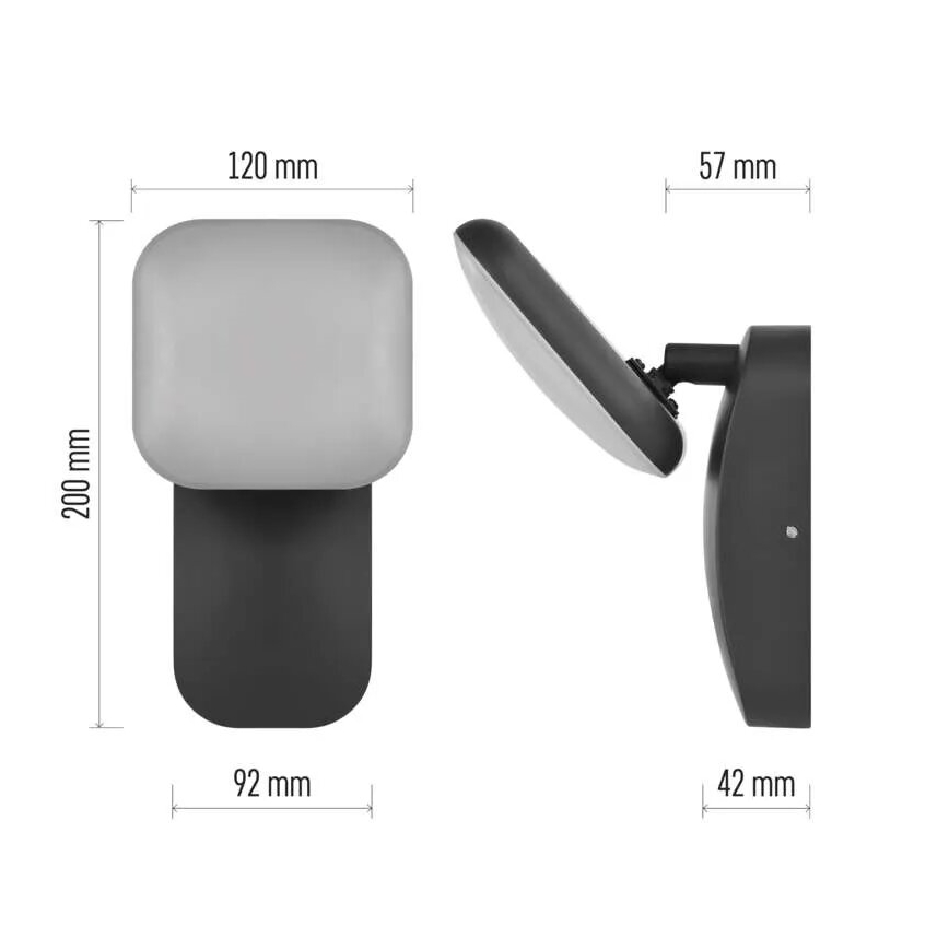 LED Väli seinavalgusti NIKA LED/12,5W/230V IP44