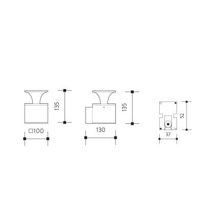 LED Väli seinavalgusti ORNELA LED/6W/230V 3000K IP54 pruun