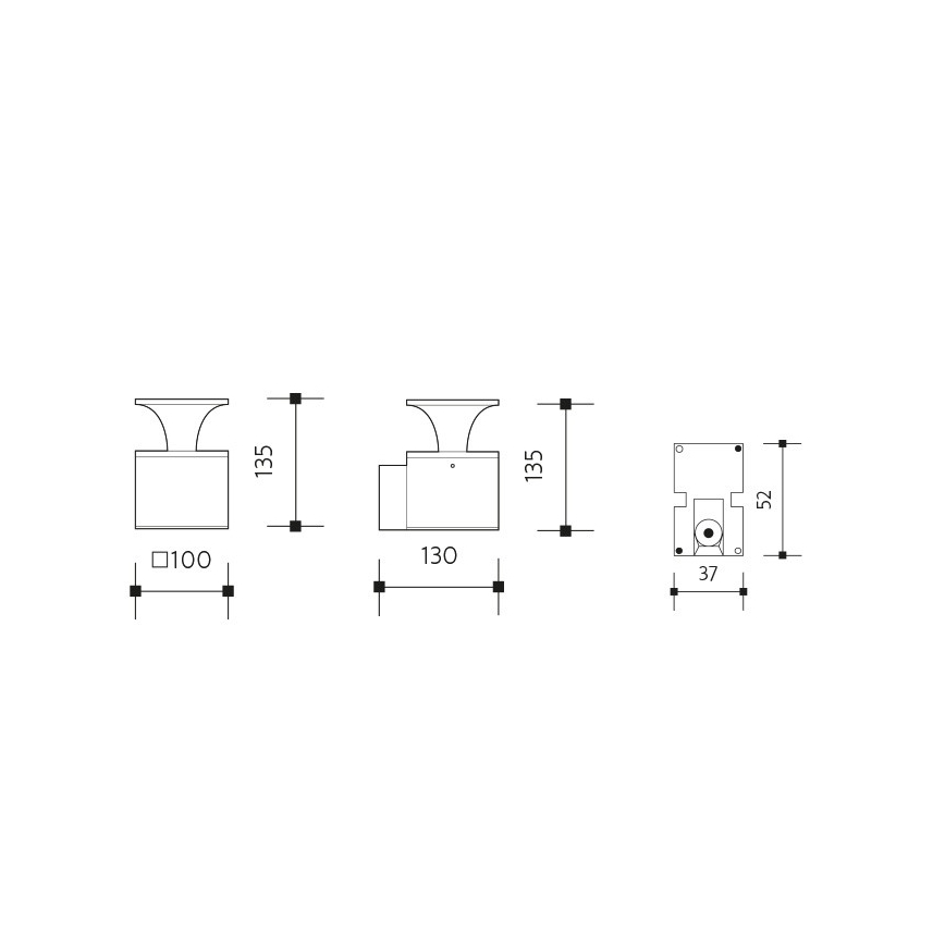 LED Väli seinavalgusti ORNELA LED/6W/230V 3000K IP54 pruun