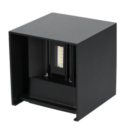 LED Väli seinavalgusti QUERK 2xLED/3W/230V 3000K IP54 must