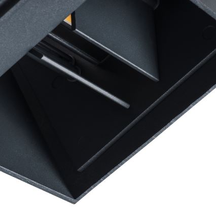 LED Väli seinavalgusti REKA LED/7W/230V IP54 antratsiit