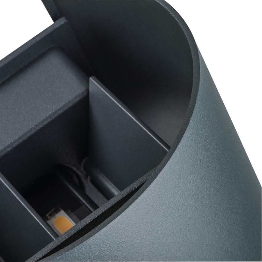 LED Väli seinavalgusti REKA LED/7W/230V IP54 antratsiit