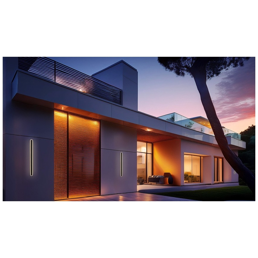 LED Väli seinavalgusti STICK LED/12W/230V IP65 3000K 30 cm