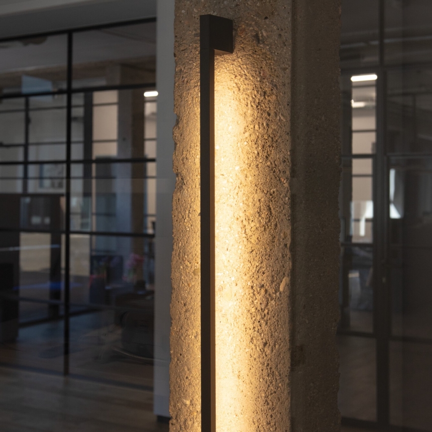 LED Väli seinavalgusti YALTE LED/8W/230V 3000K IP54 must