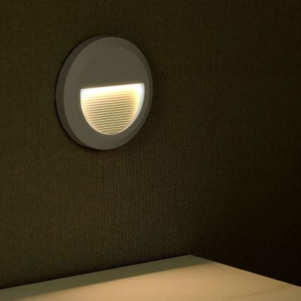 LED Väli trepivalgusti LED/2W/230V IP65 3000K hall