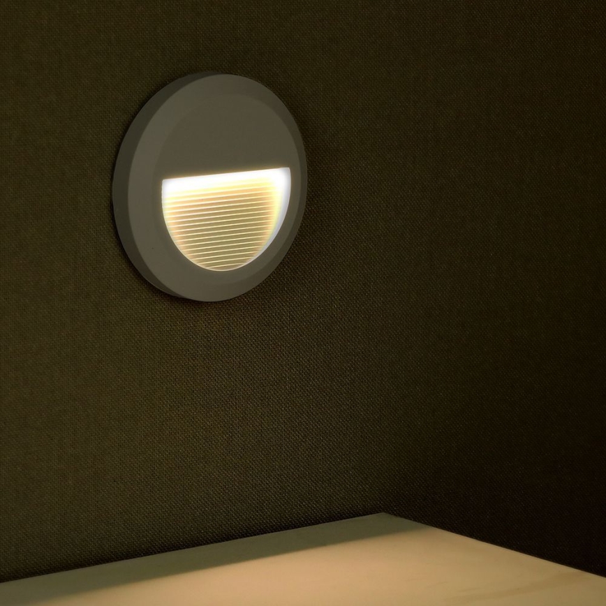 LED Väli trepivalgusti LED/2W/230V IP65 3000K hall