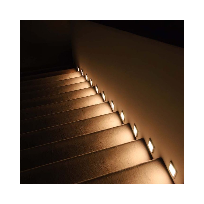 LED Väli trepivalgustus LED/3W/230V 3000K IP65 valge