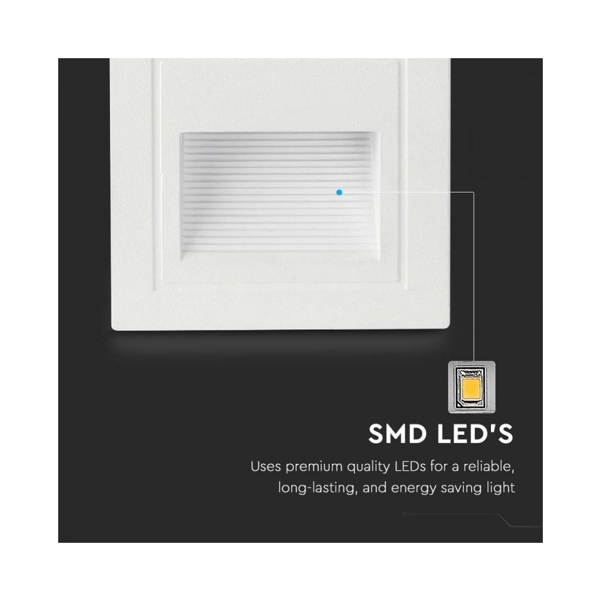 LED Väli trepivalgustus LED/5W/230V 3000K IP65 valge