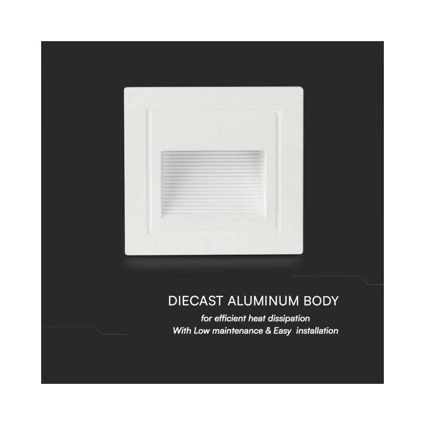 LED Väli trepivalgustus LED/5W/230V 3000K IP65 valge