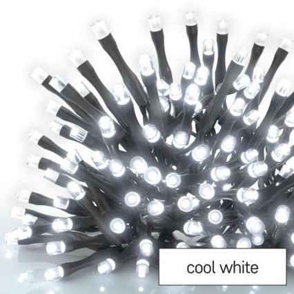 LED Väli valguskett 50xLED/5m IP44 külm valge