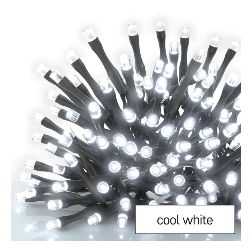 LED Väli valguskett 50xLED/5m IP44 külm valge