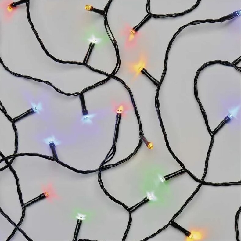 LED Väli valguskett 50xLED/5m IP44 mitmevärviline