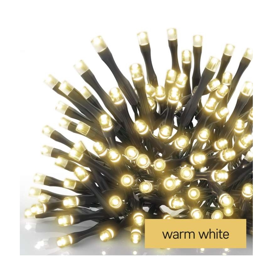 LED Väli valguskett 80xLED/3xAA 6,1m IP44 soe valge