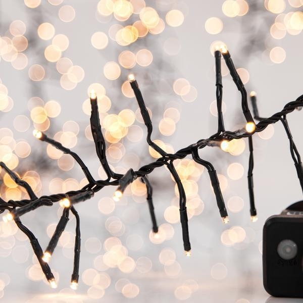 LED Väli valguskett CLUSTER 768xLED/8 funktsiooni 9 m IP44 soe valge