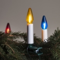 LED Väli valguskett FELICIA FILAMENT 20xE10 19m värviline/soe valge IP44, Toodetud EL-is