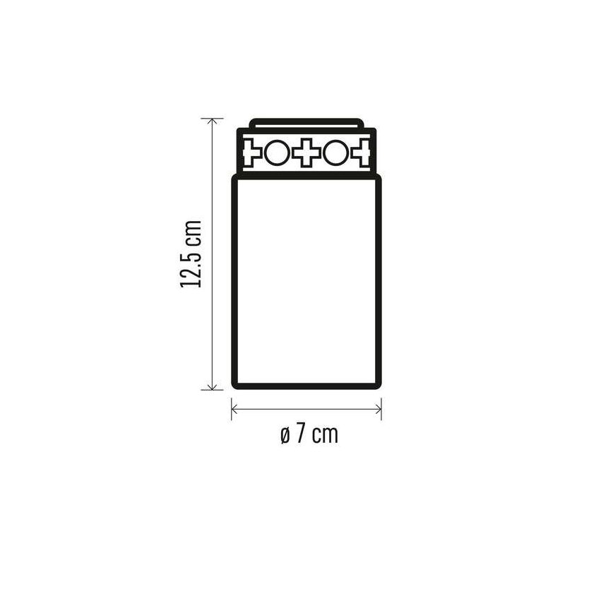 LED Välikaunistus 1xLED/2xC IP44 punane