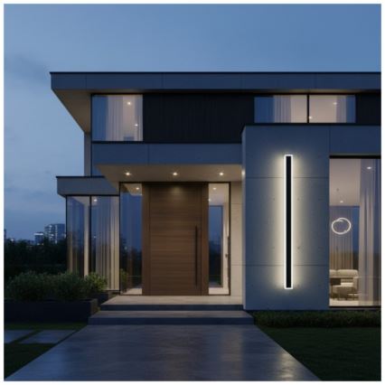 LED väline seinavalgusti MIRANA S LED/25W/230V 4000K IP44 120 cm must