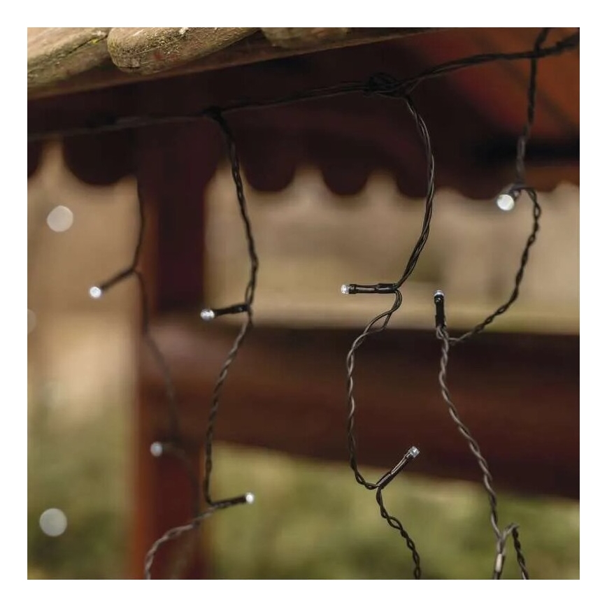 LED väline valguskett 100xLED/2,5x0,9m IP44 külm valge