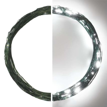 LED väline valguskett 75xLED/12,5m IP44 külmvalge