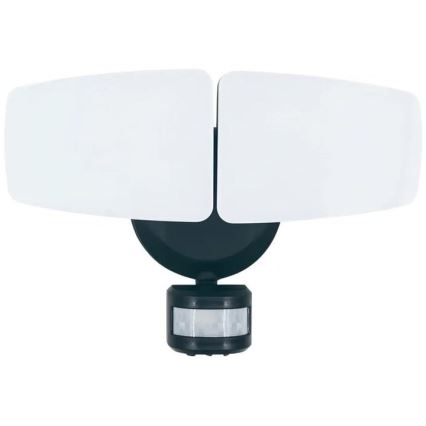 LED Väliprožektor anduriga LED/24W/230V 3000/4000/6000K IP54 antratsiit