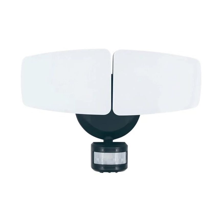 LED Väliprožektor anduriga LED/24W/230V 3000/4000/6000K IP54 antratsiit