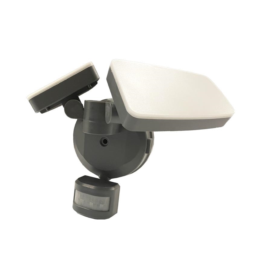 LED Väliprožektor anduriga LED/24W/230V 3000/4000/6000K IP54 antratsiit