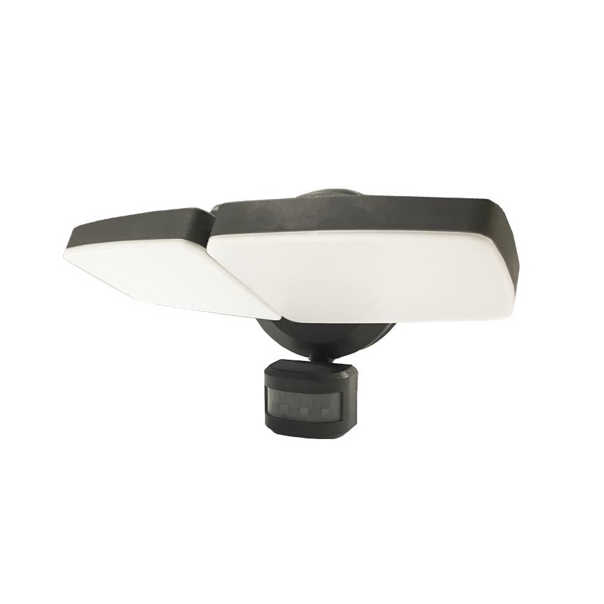 LED Väliprožektor anduriga LED/24W/230V 3000/4000/6000K IP54 antratsiit