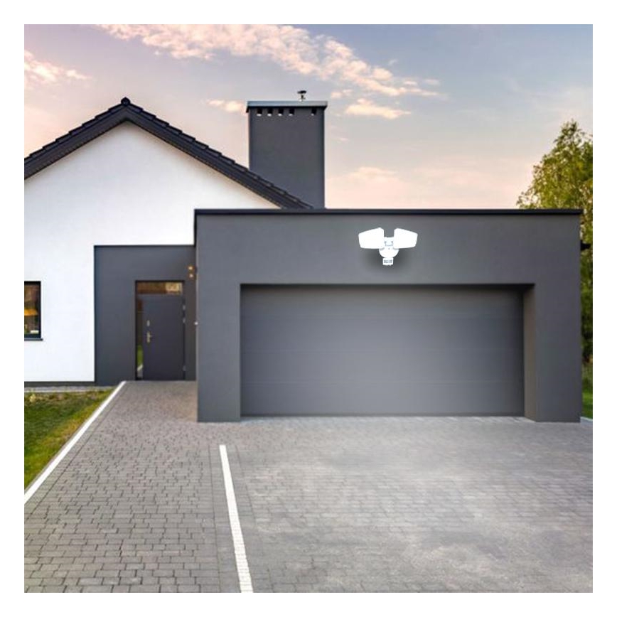 LED Väliprožektor anduriga LED/24W/230V 3000/4000/6000K IP54 valge