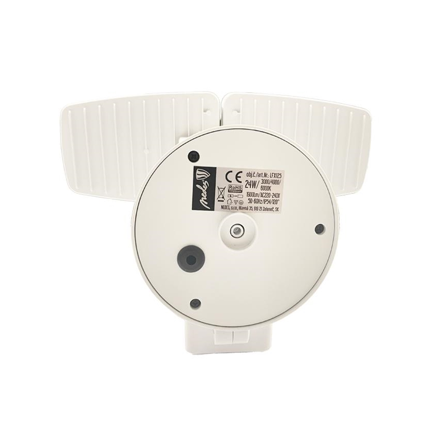LED Väliprožektor anduriga LED/24W/230V 3000/4000/6000K IP54 valge