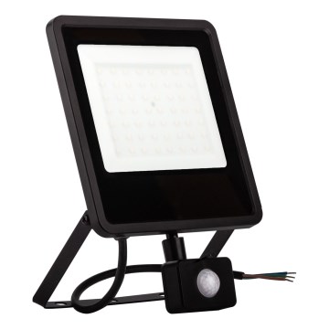 LED Väliprožektor anduriga LED/30W/230V 4000K IP65 must