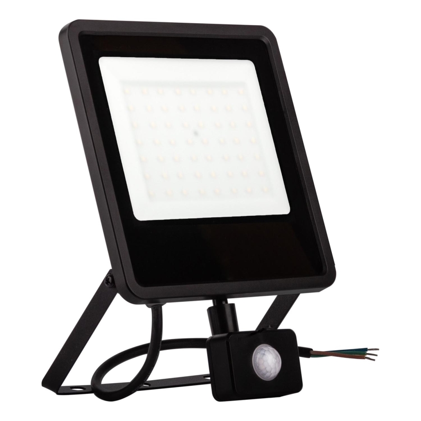 LED Väliprožektor anduriga LED/30W/230V 4000K IP65 must