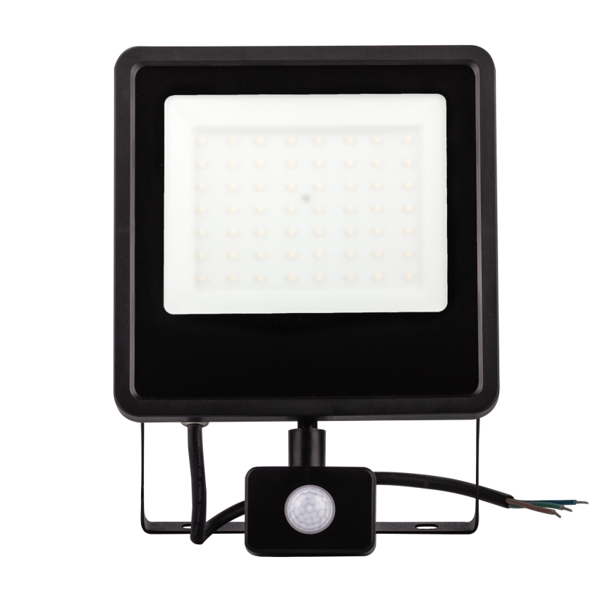 LED Väliprožektor anduriga LED/30W/230V 4000K IP65 must