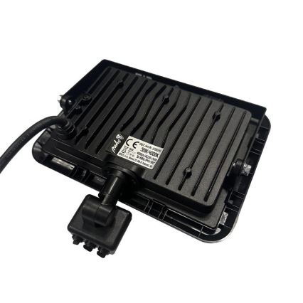 LED Väliprožektor anduriga LED/50W/230V 4000K IP44 must