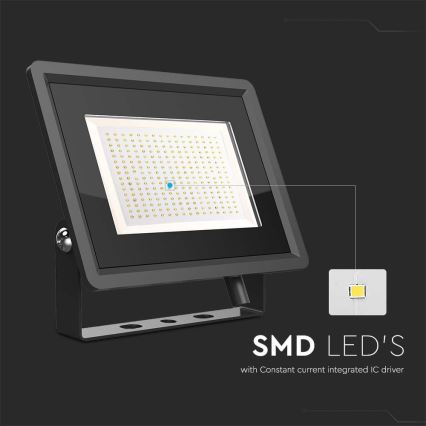 LED Väliprožektor LED/200W/230V 4000K IP65 must