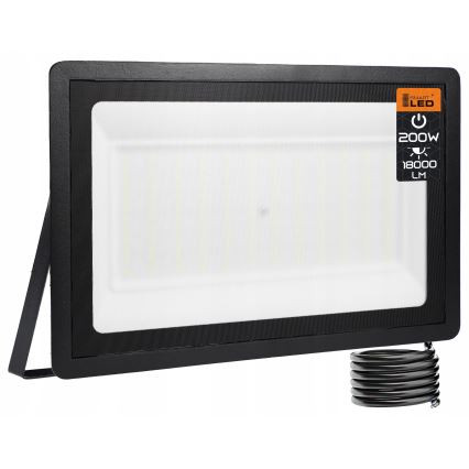 LED väliprožektor LED/200W/230V 4500K IP65 must