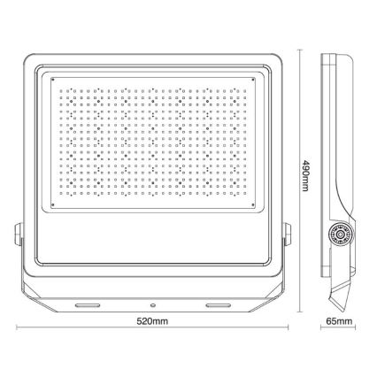 LED Väliprožektor PROFI PLUS LED/400W/230V 5000K IP66