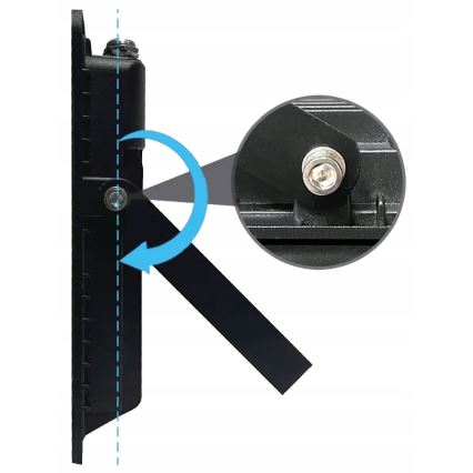 LED välisvalgusti liikumis- ja hämarusanduriga LED/100W/230V 4500K IP65 must