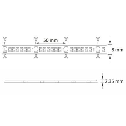 LED Väliriba 3m LED/23W/24V/230V 4000K IP65