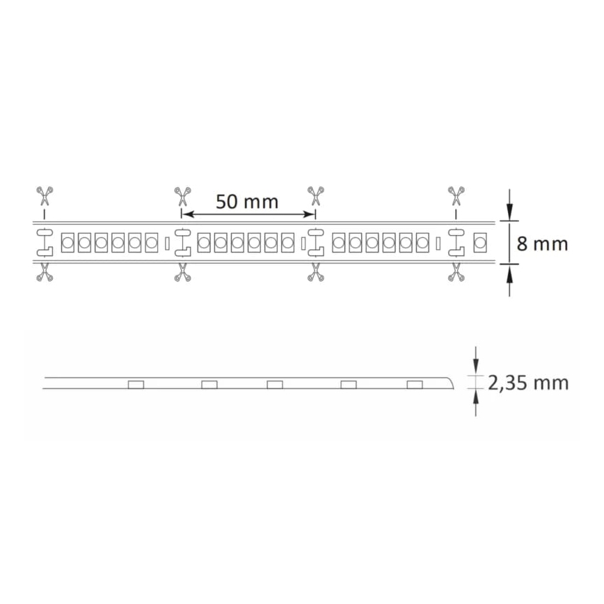 LED Väliriba 3m LED/23W/24V/230V 4000K IP65