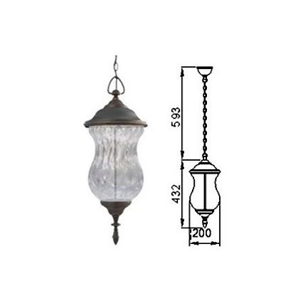 LED välirippvalgusti ketiga MARSYLIA 3xLED/3W/230V must