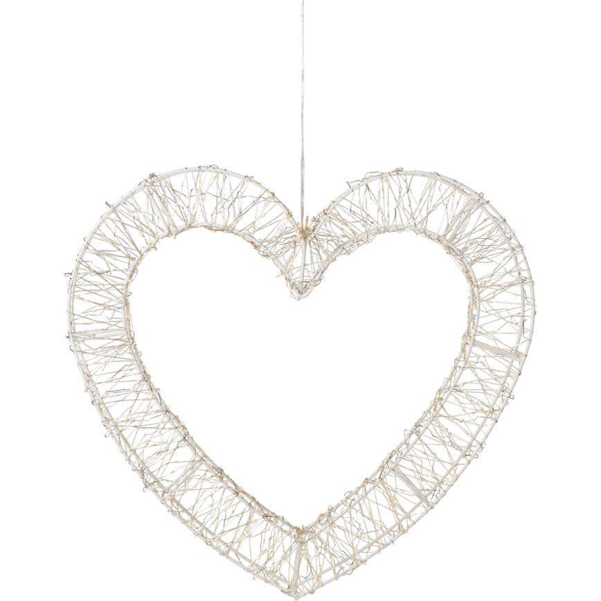 LED väliseks kasutamiseks mõeldud jõulukaunistus 720xLED/6W/230V 46 cm IP44 soe valge süda/valge
