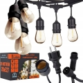 LED väliskasutuseks mõeldud dekoratiivne valguskett 20xE27/1W/230V 20,94 m IP44 must