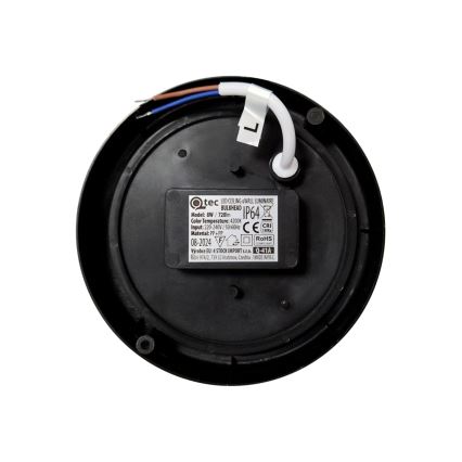 LED välislaevalgusti LED/8W/230V 4200K läbimõõt 14 cm IP64 must