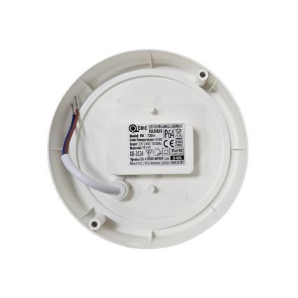 LED välislaevalgusti LED/8W/230V 4200K läbimõõt 14 cm IP64 valge