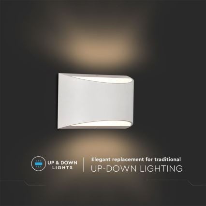 LED välisseina seinavalgusti LED/9W/230V 4000K IP54 valge
