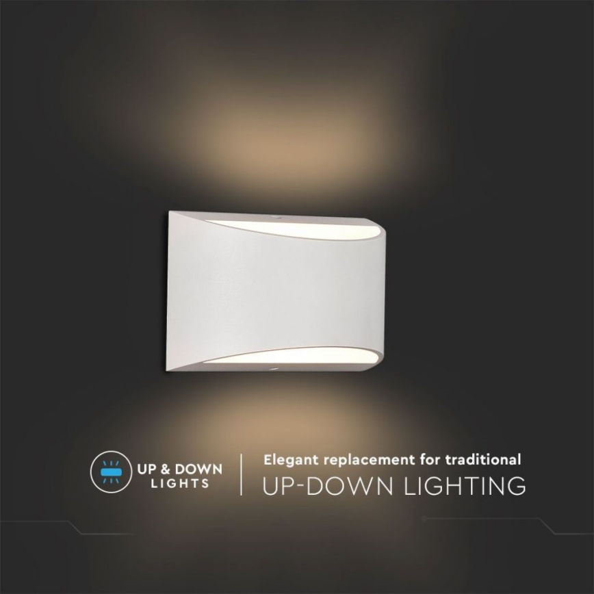 LED välisseina seinavalgusti LED/9W/230V 4000K IP54 valge